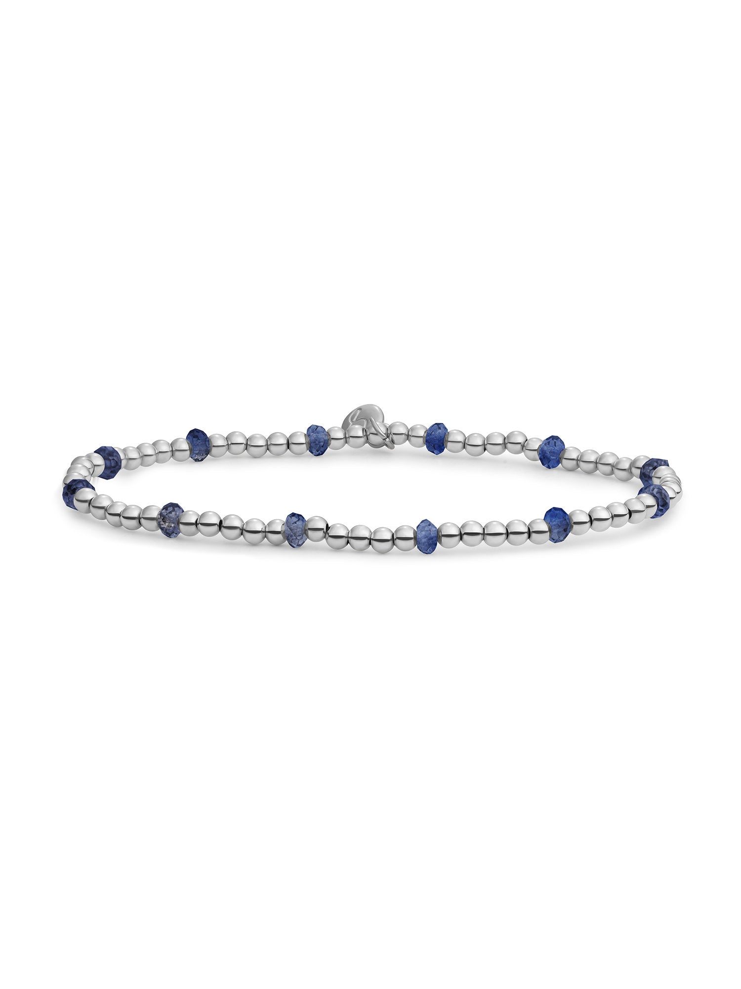 Reverse Roundel Armband Sodalite - Rhodium Plated