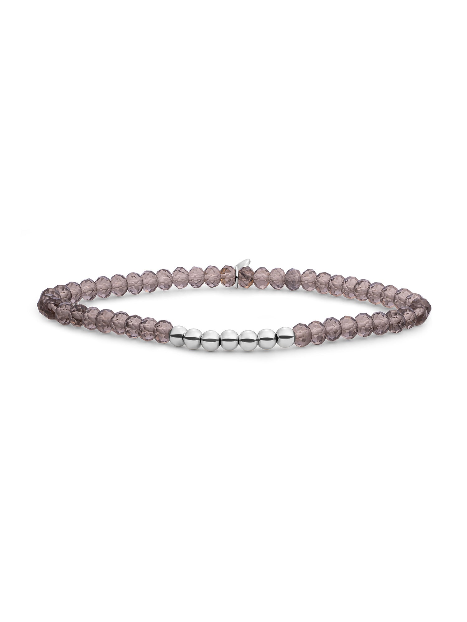 Reverse Universe Armband Smoky Quartz - Rhodium Plated