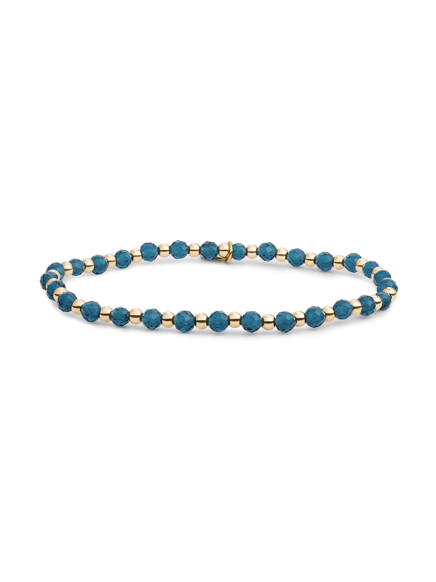 Interstellar Armband Ocean Topaz Quartz - Gold Plated