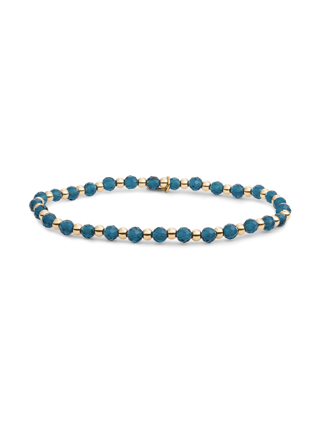 Interstellar Armband Ocean Topaz Quartz - Gold Plated