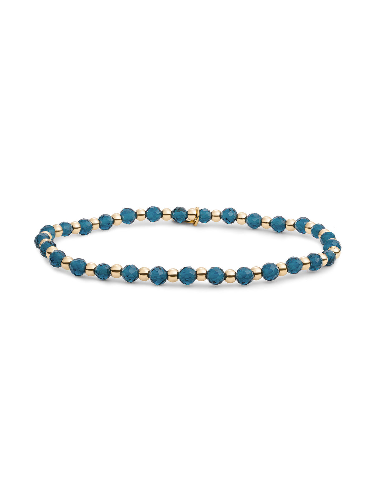 Interstellar Armband Ocean Topaz Quartz - Gold Plated