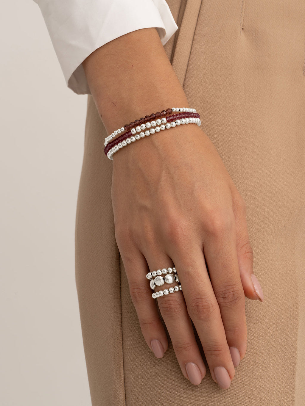 Universe Armband Aubergine Quartz