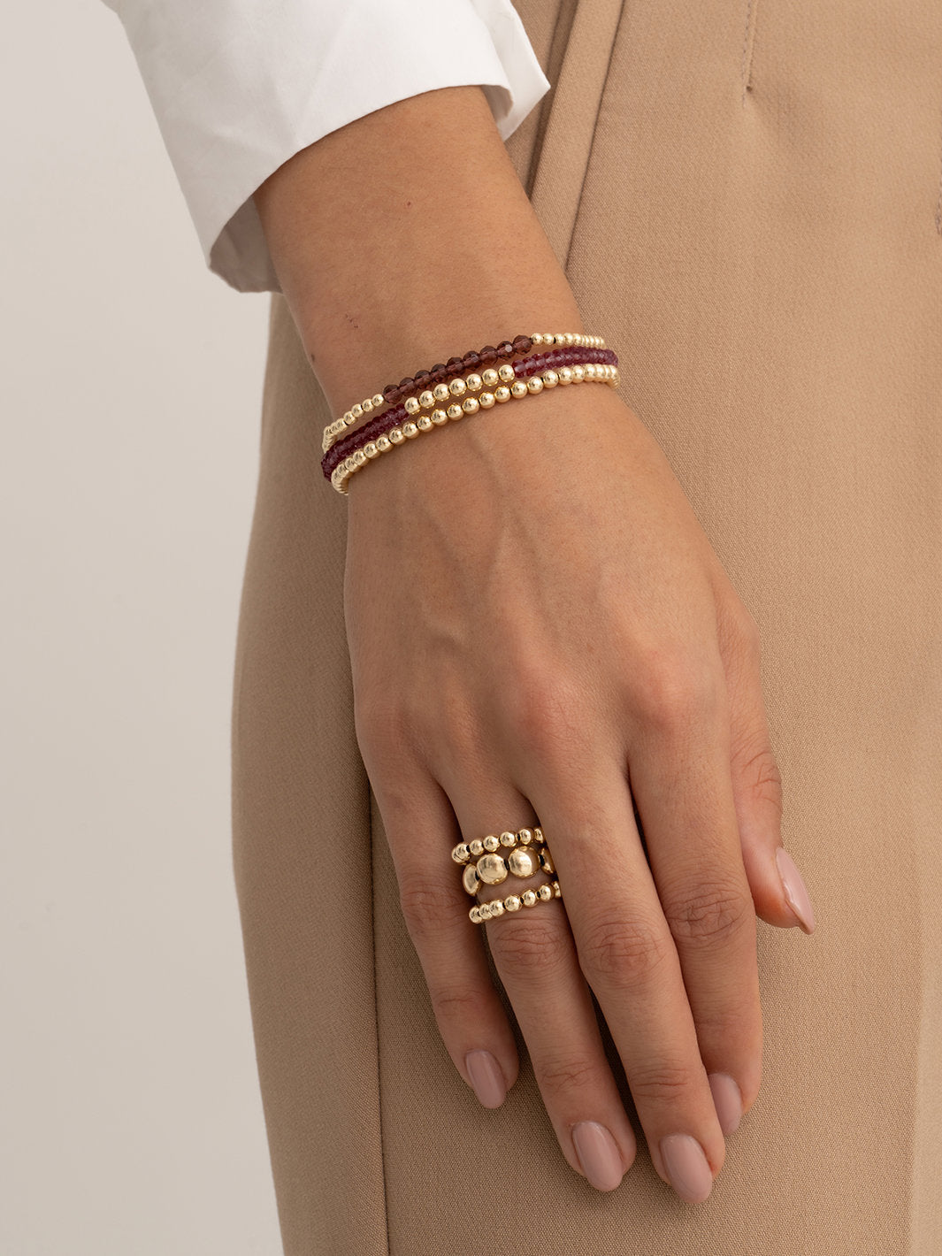 Universe Armband Aubergine Quartz