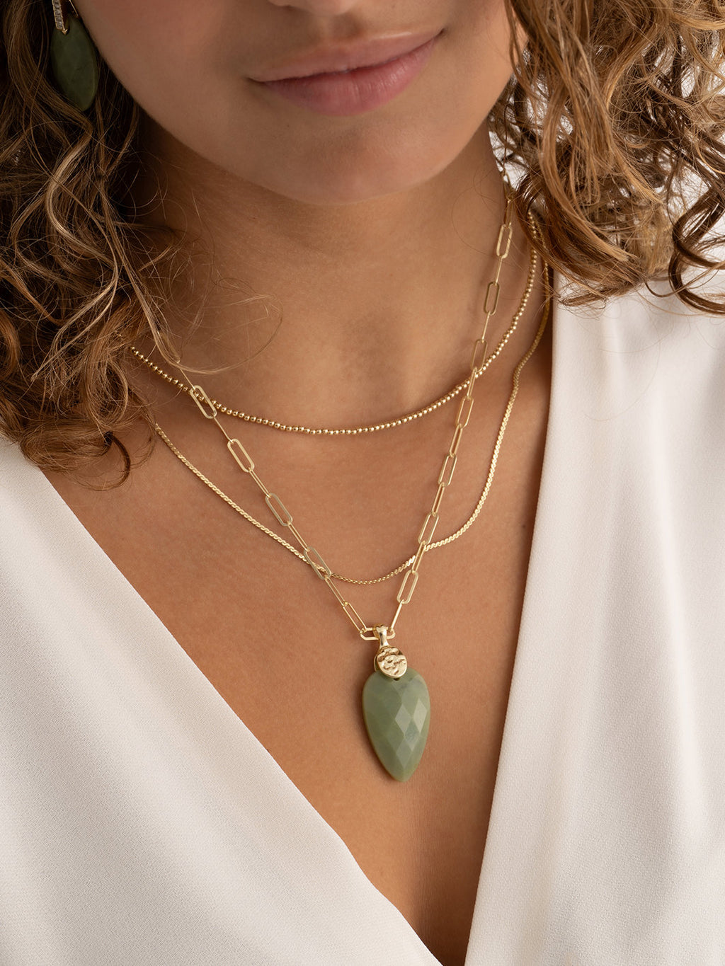 Pendant Edelsteen Blossom Southern Jade - Pendant Edelsteen Blossom Southern Jade
