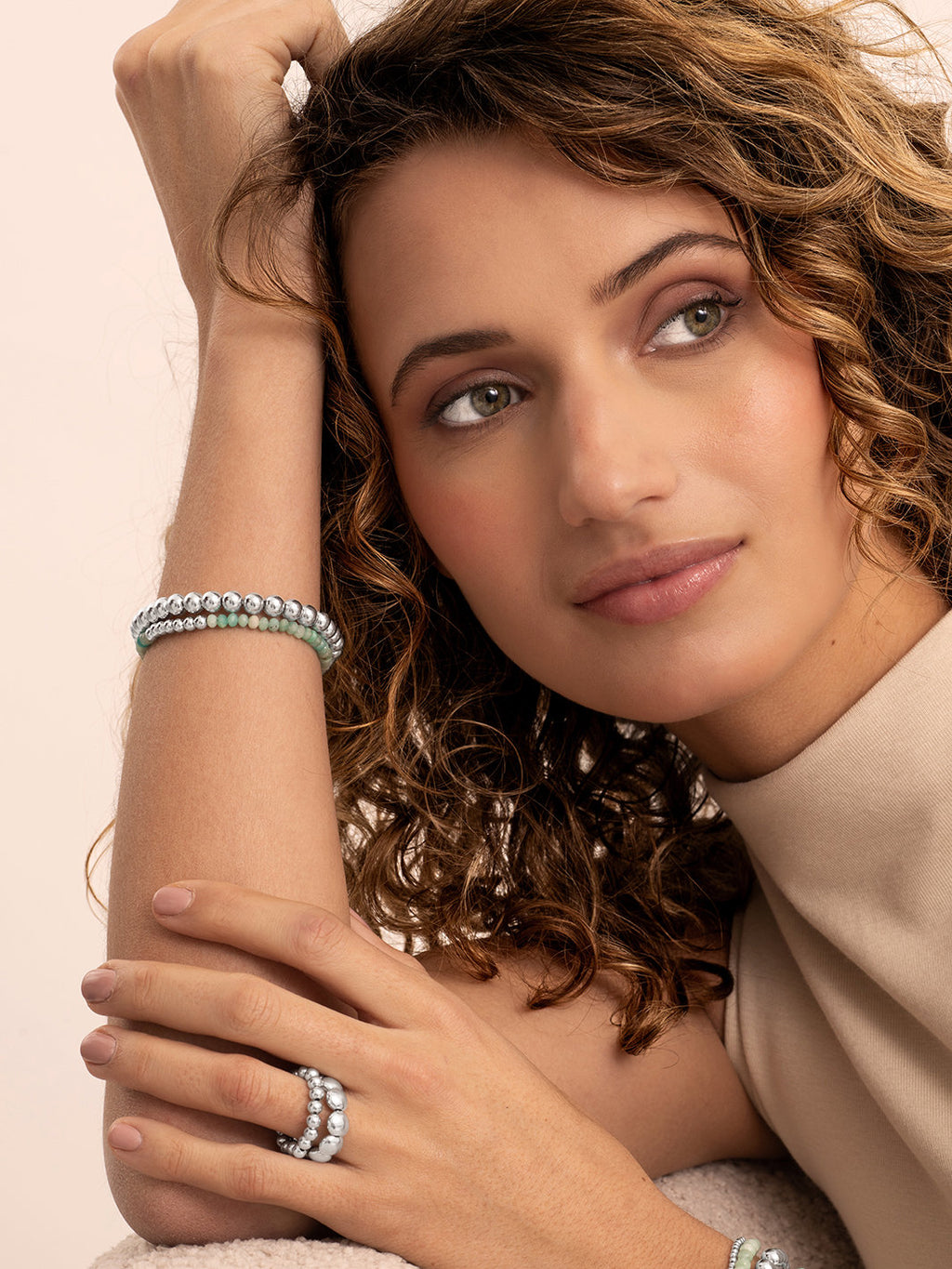 Reverse Universe Armband Rich Green Amazonite