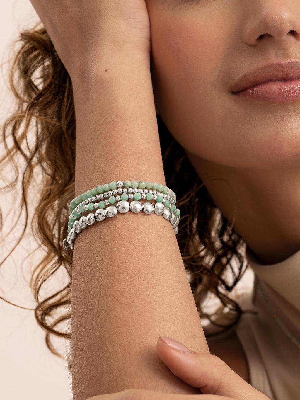 Interstellar Armband Rich Green Amazonite