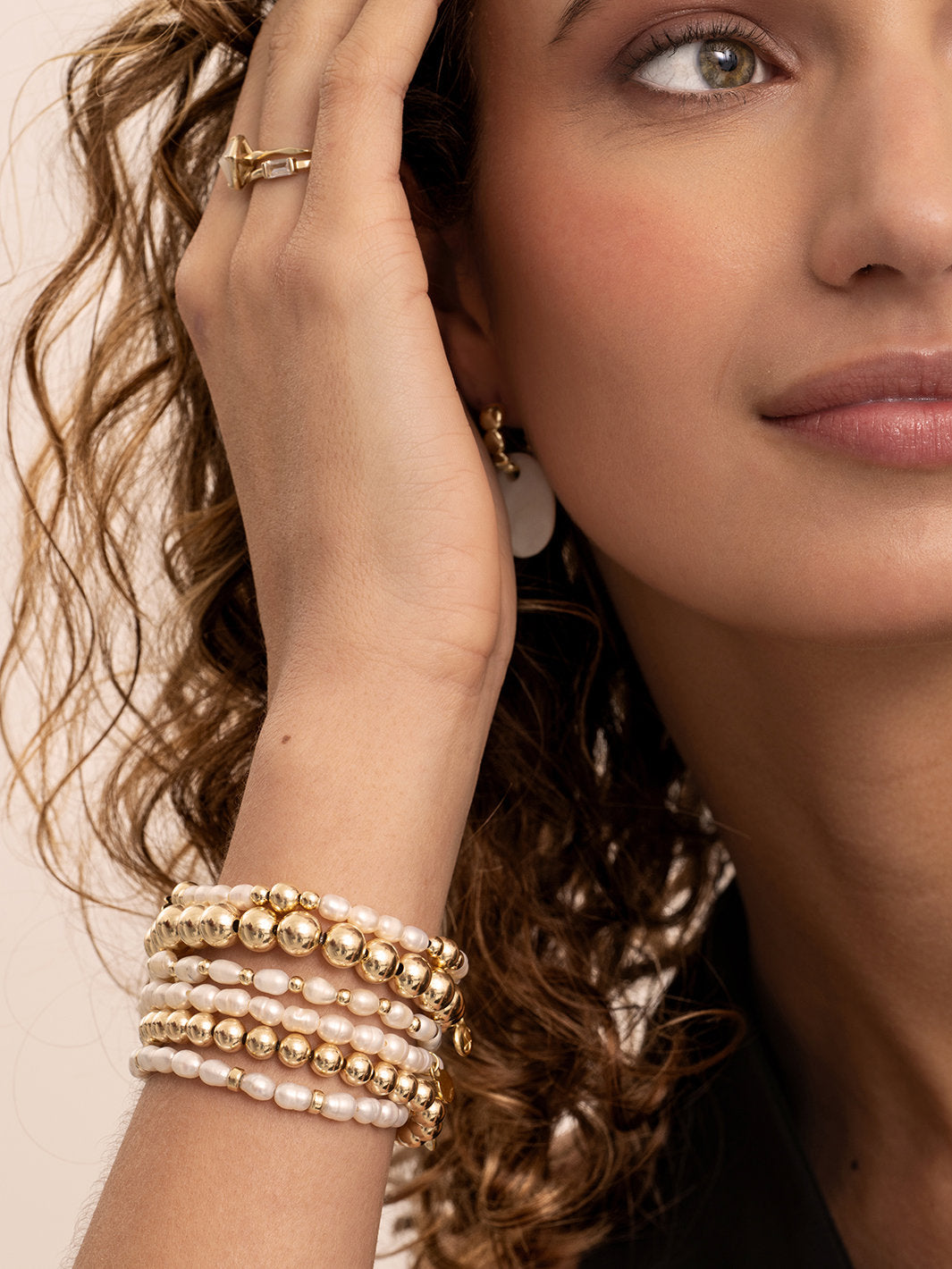 Bold Mix Armband Pearl