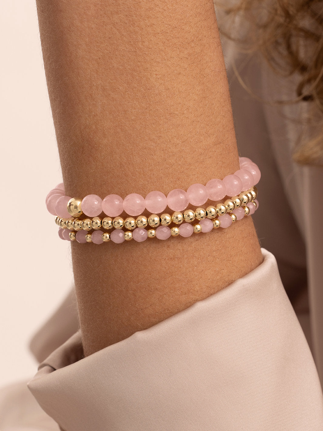 Interstellar Armband Rose Quartz