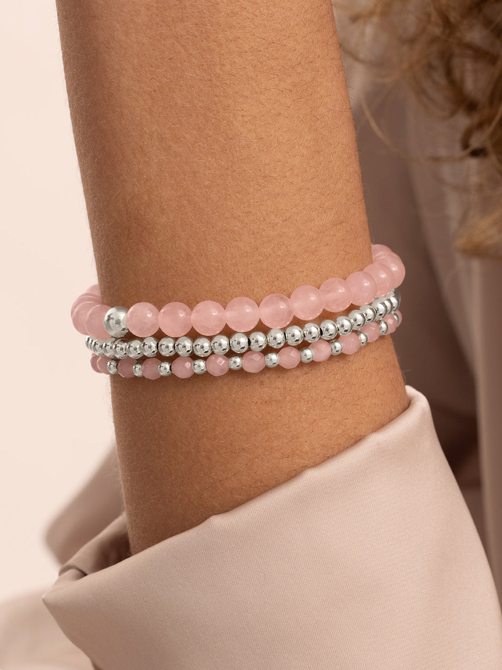 Interstellar Armband Rose Quartz