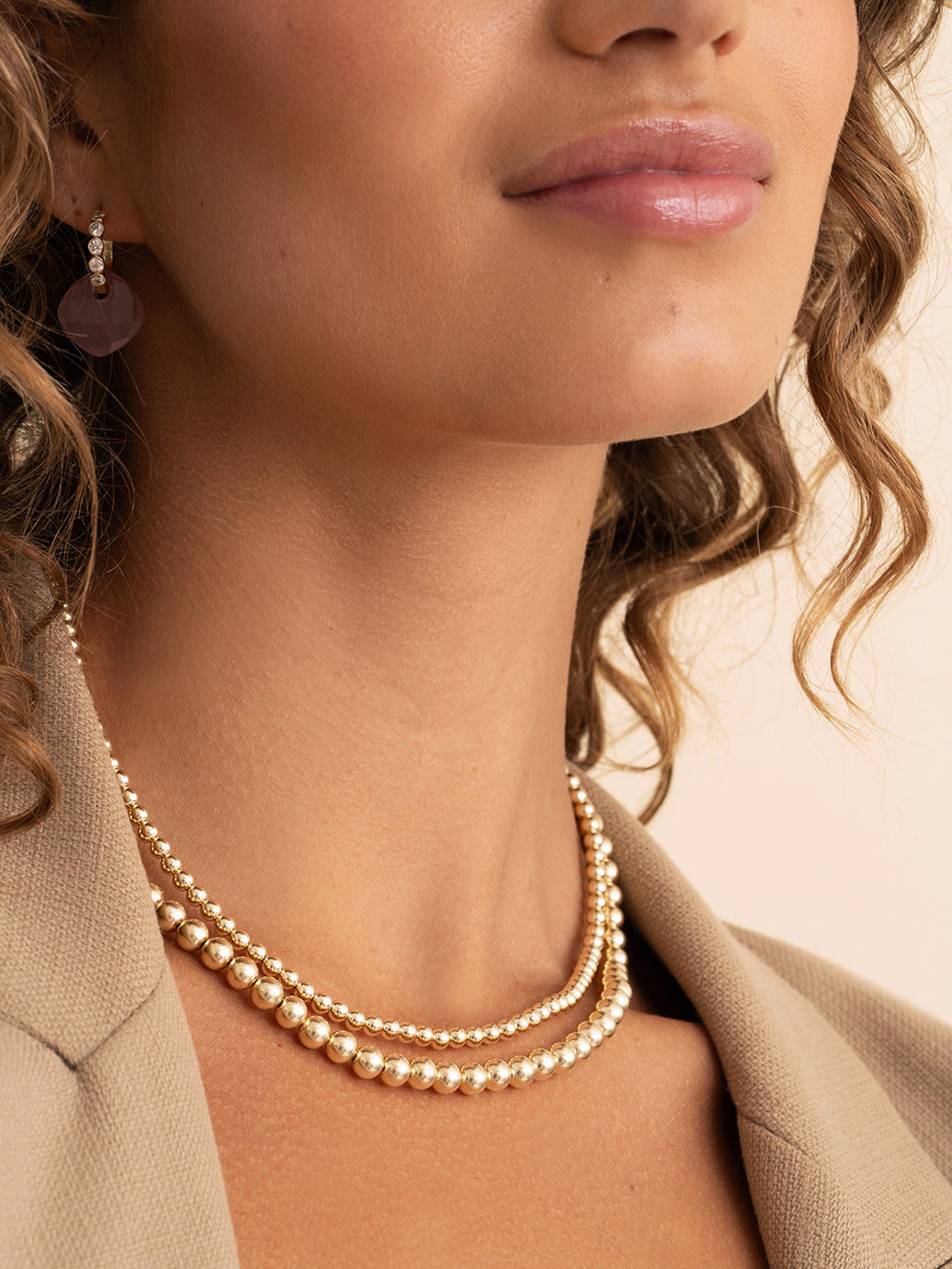 kralen-ketting-4mm-goud-kleurig