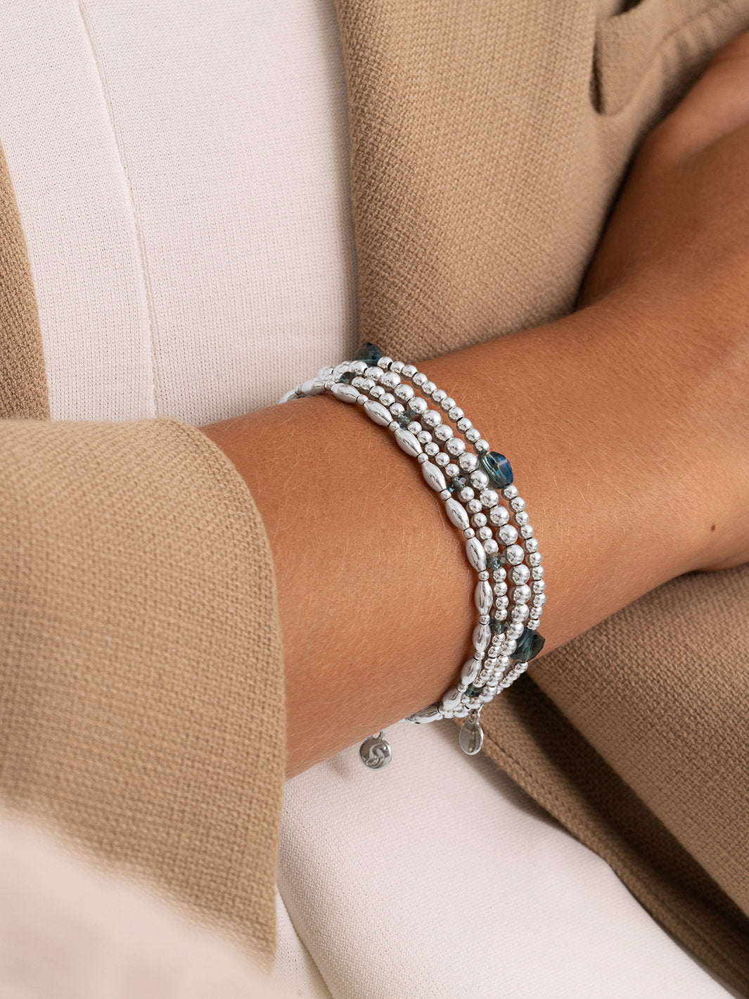 Cushion Cut Armband Ocean Topaz Quartz