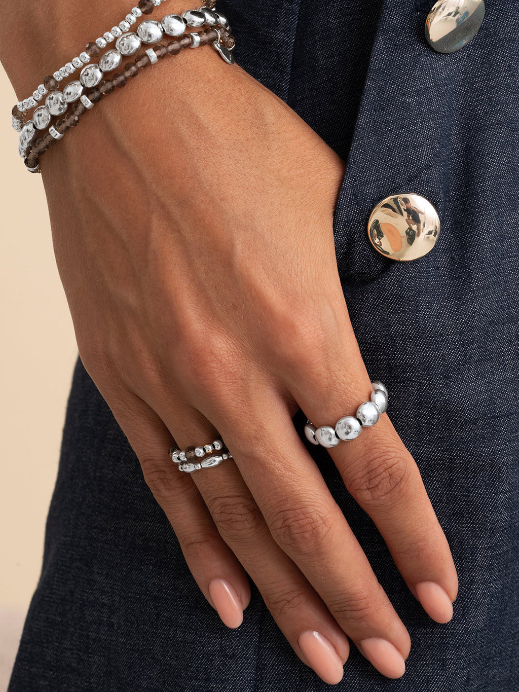 kralen-ring-facet-roundel-smoky-quartz