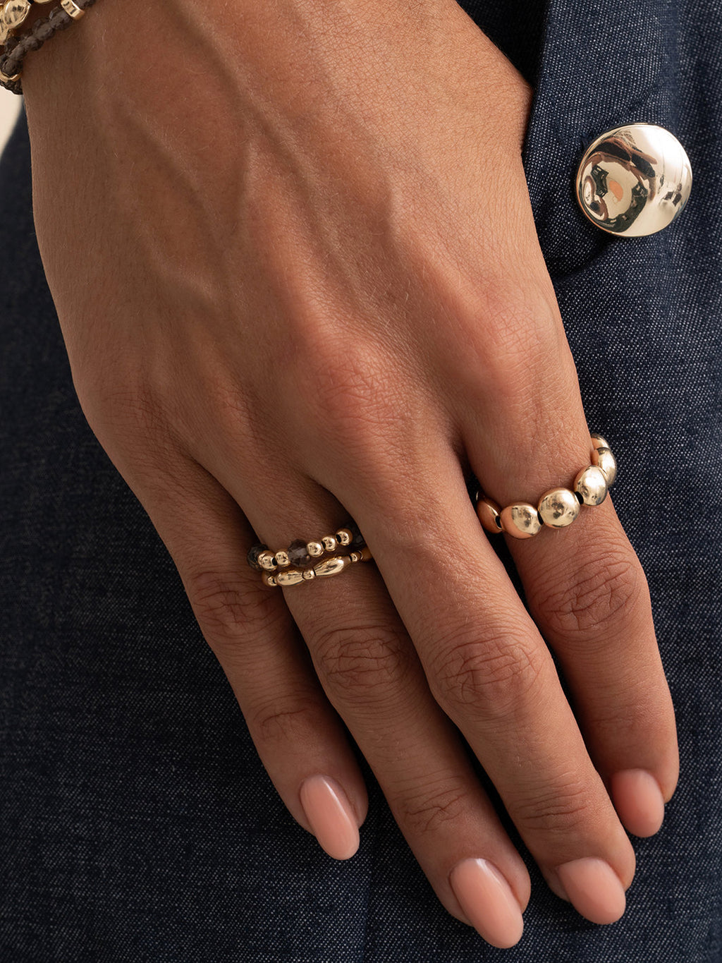 kralen-ring-facet-roundel-smoky-quartz