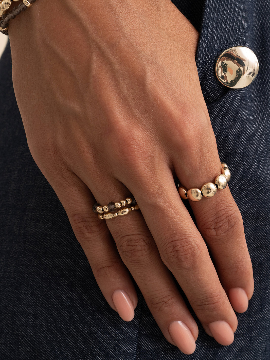 kralen-ring-facet-roundel-smoky-quartz