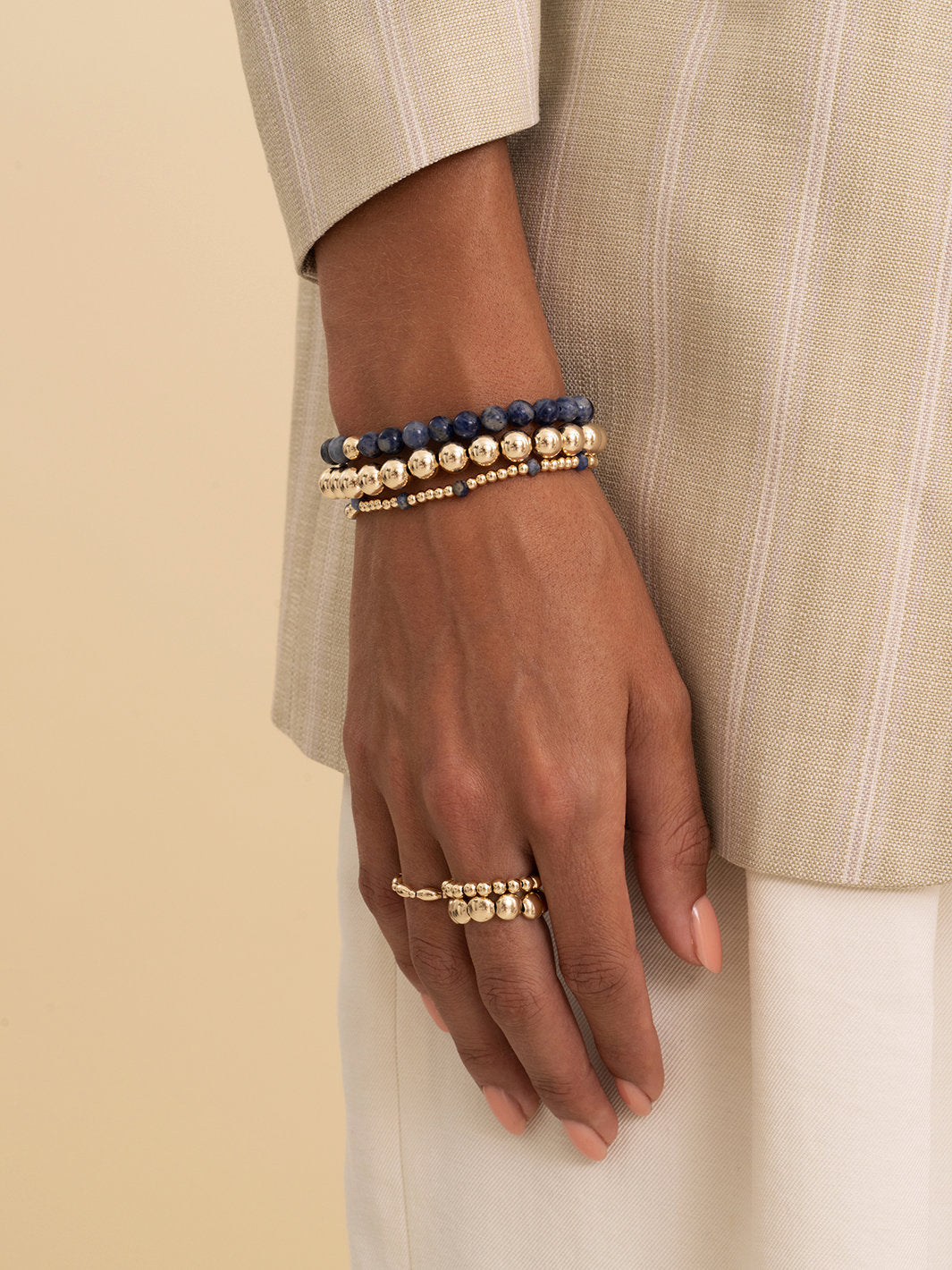 Reverse Roundel Armband Sodalite