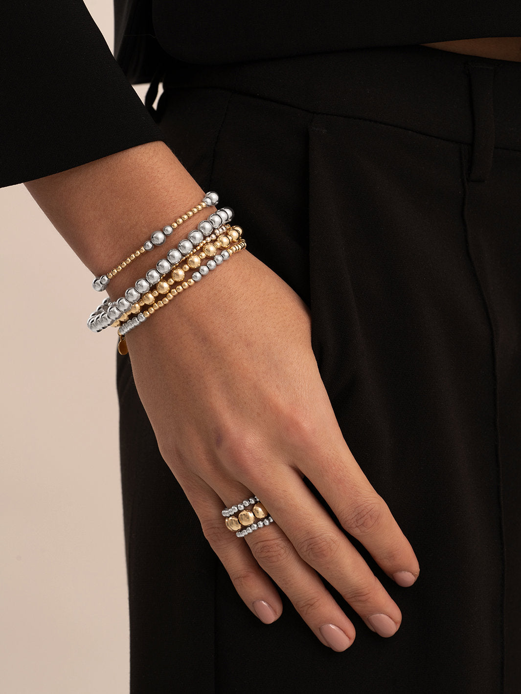 Bicolor Armband Mix 3mm + 4mm - Bicolor Armband Mix 3mm + 4mm