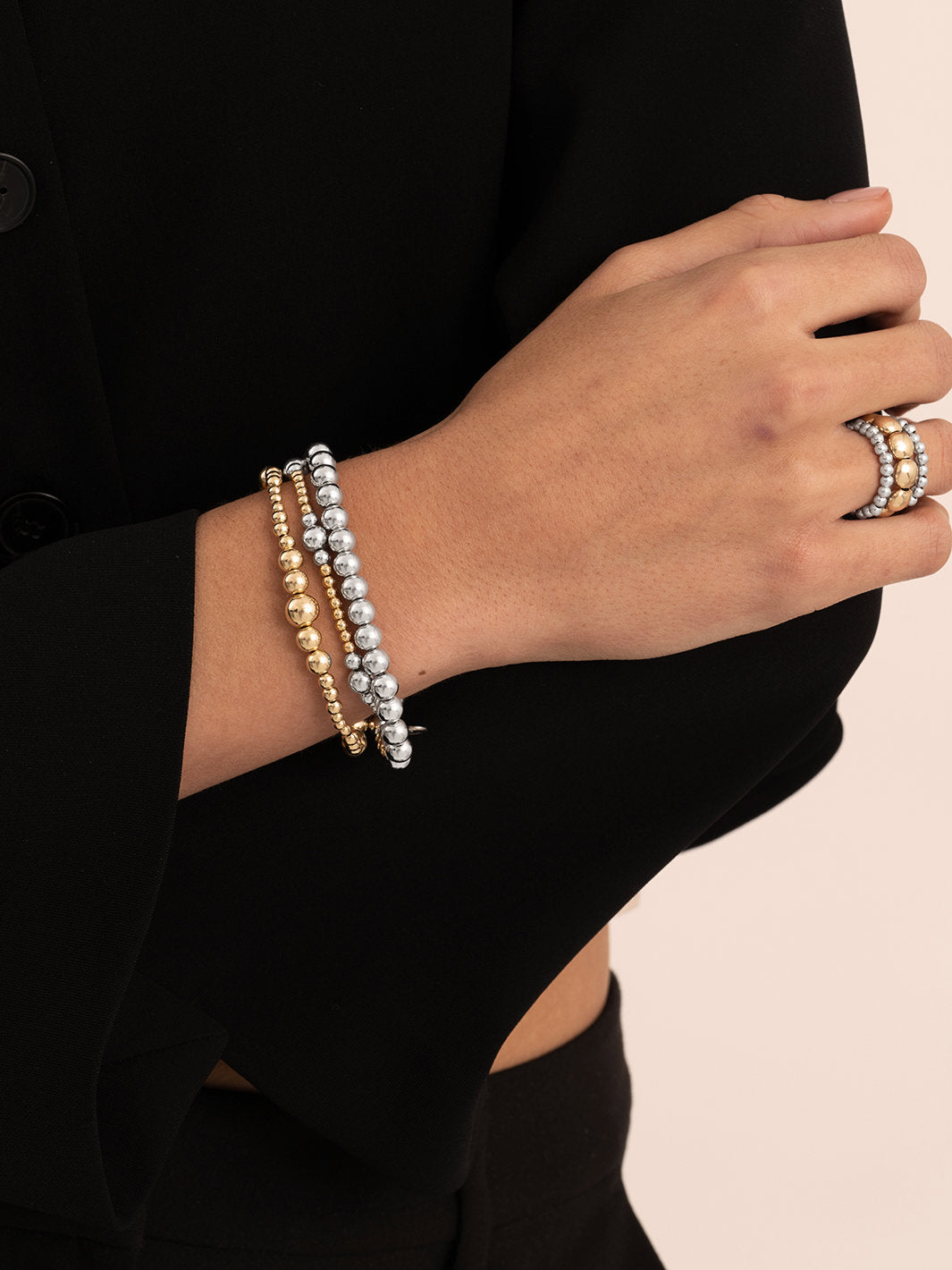 Bicolor Armband Mix 3mm + 4mm + 6mm - Bicolor Armband Mix 3mm + 4mm + 6mm