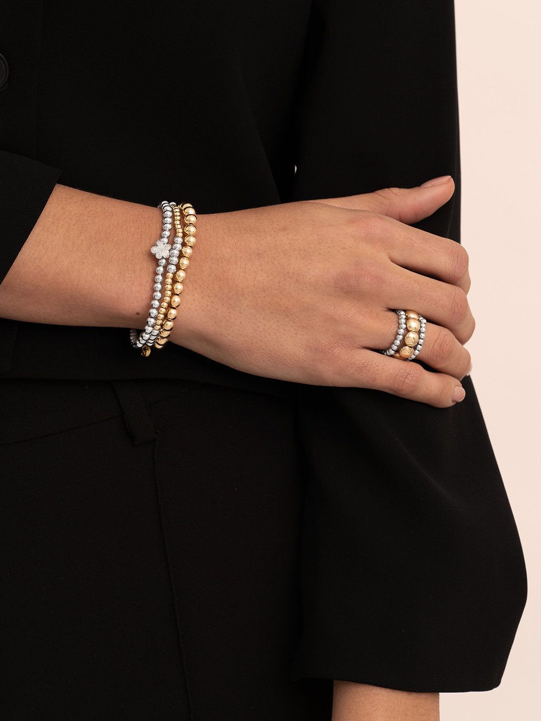 Bicolor Armband Mix 3mm + 4mm - Bicolor Armband Mix 3mm + 4mm