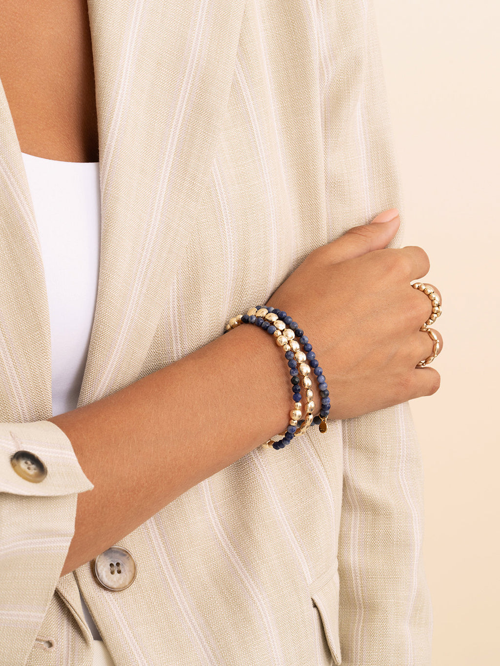 Saturn Armband Small Sodalite