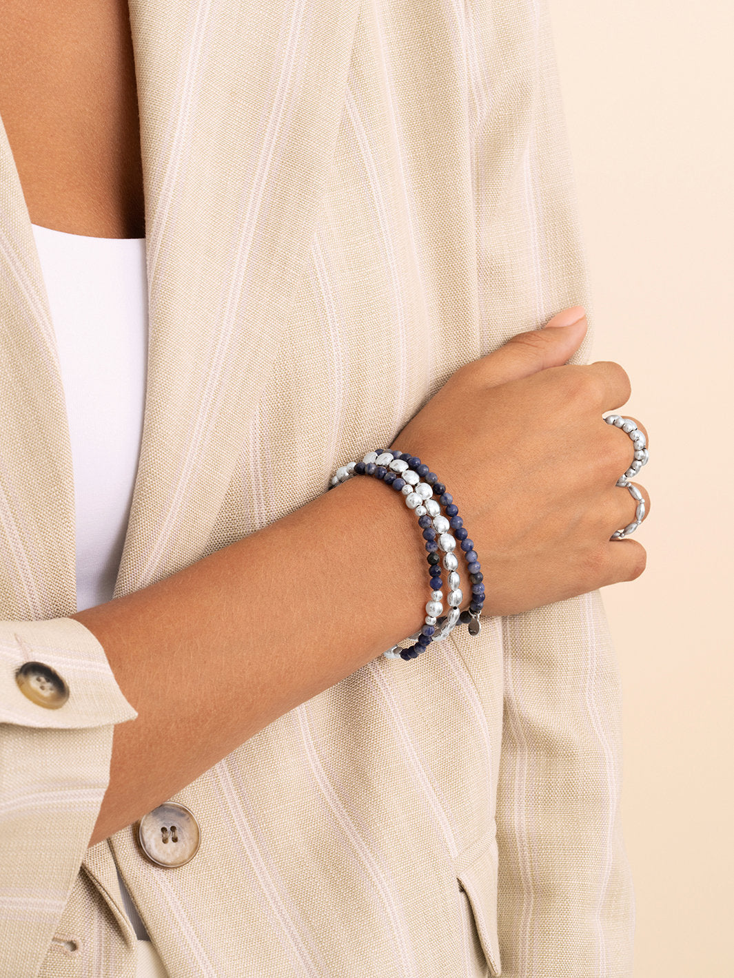 Saturn Armband Small Sodalite