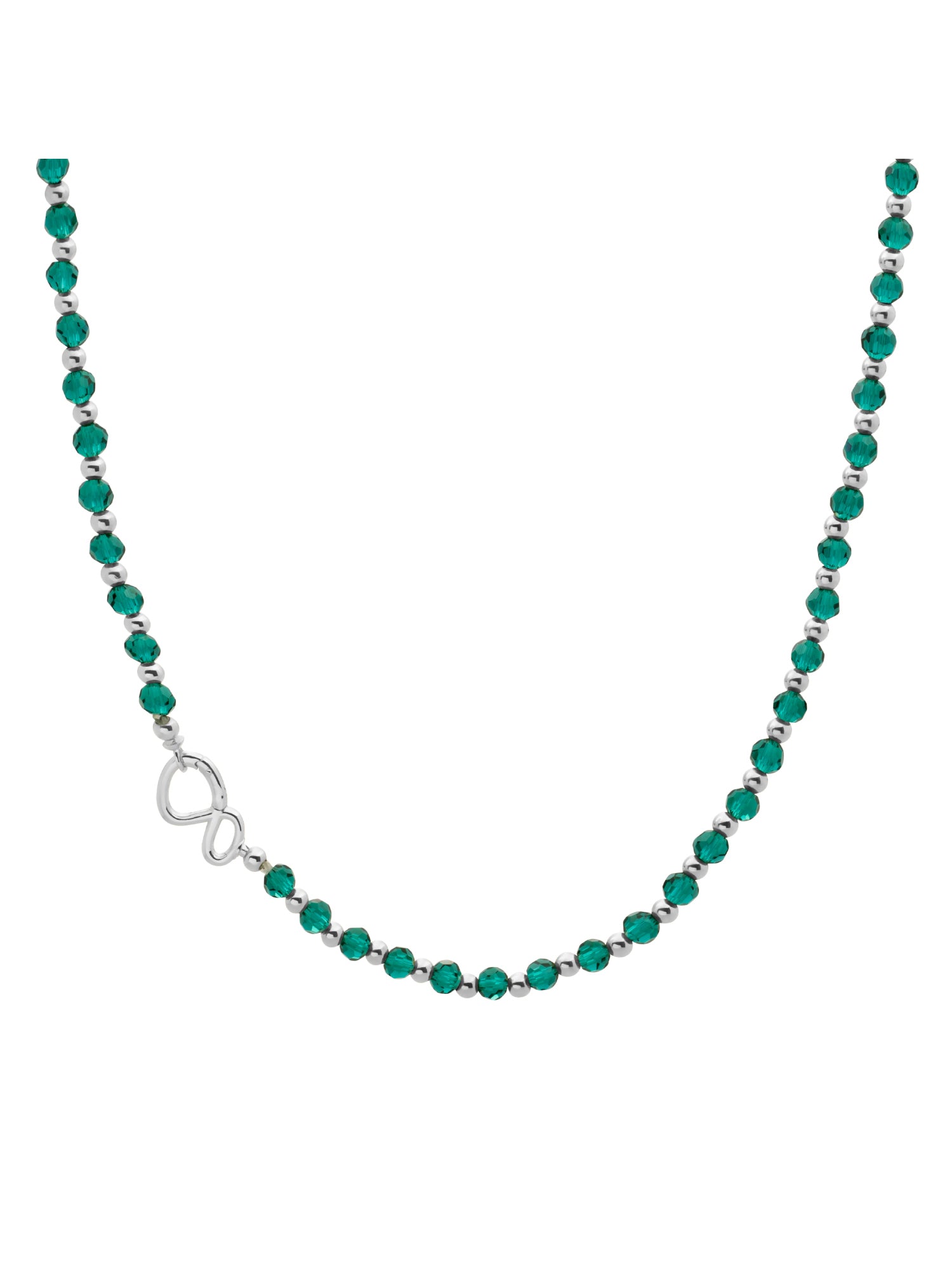 Link Ketting Petrol Green Quartz