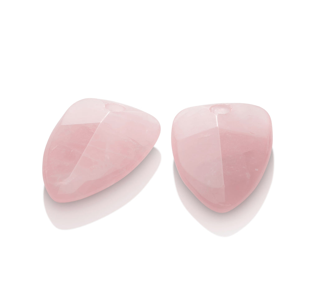 Oorbel Edelstenen Edge Rose Quartz