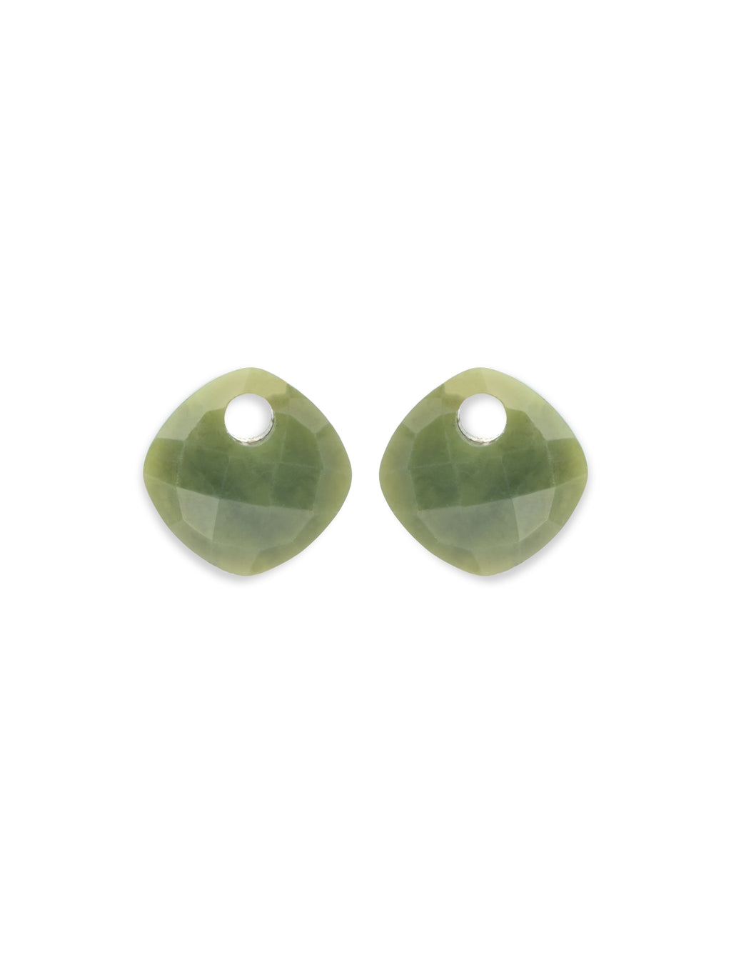 Oorbel Edelstenen Cushion Cut Southern Jade