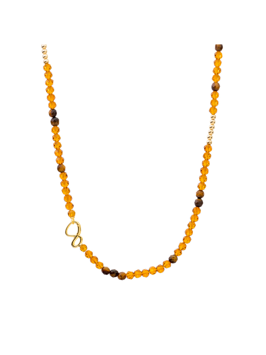 Link Ketting Citrine Quartz | Tiger Eye