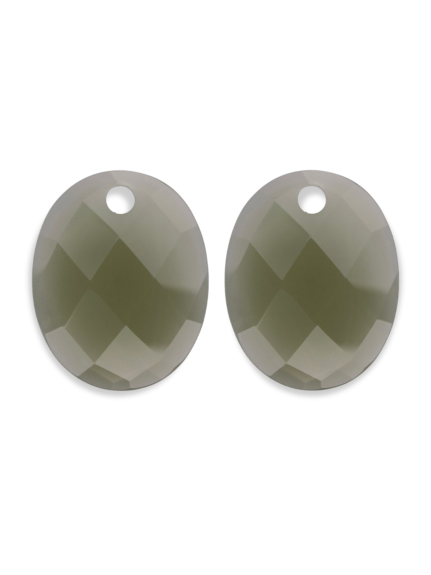 Oorbel Edelstenen Large Oval Lime Jade