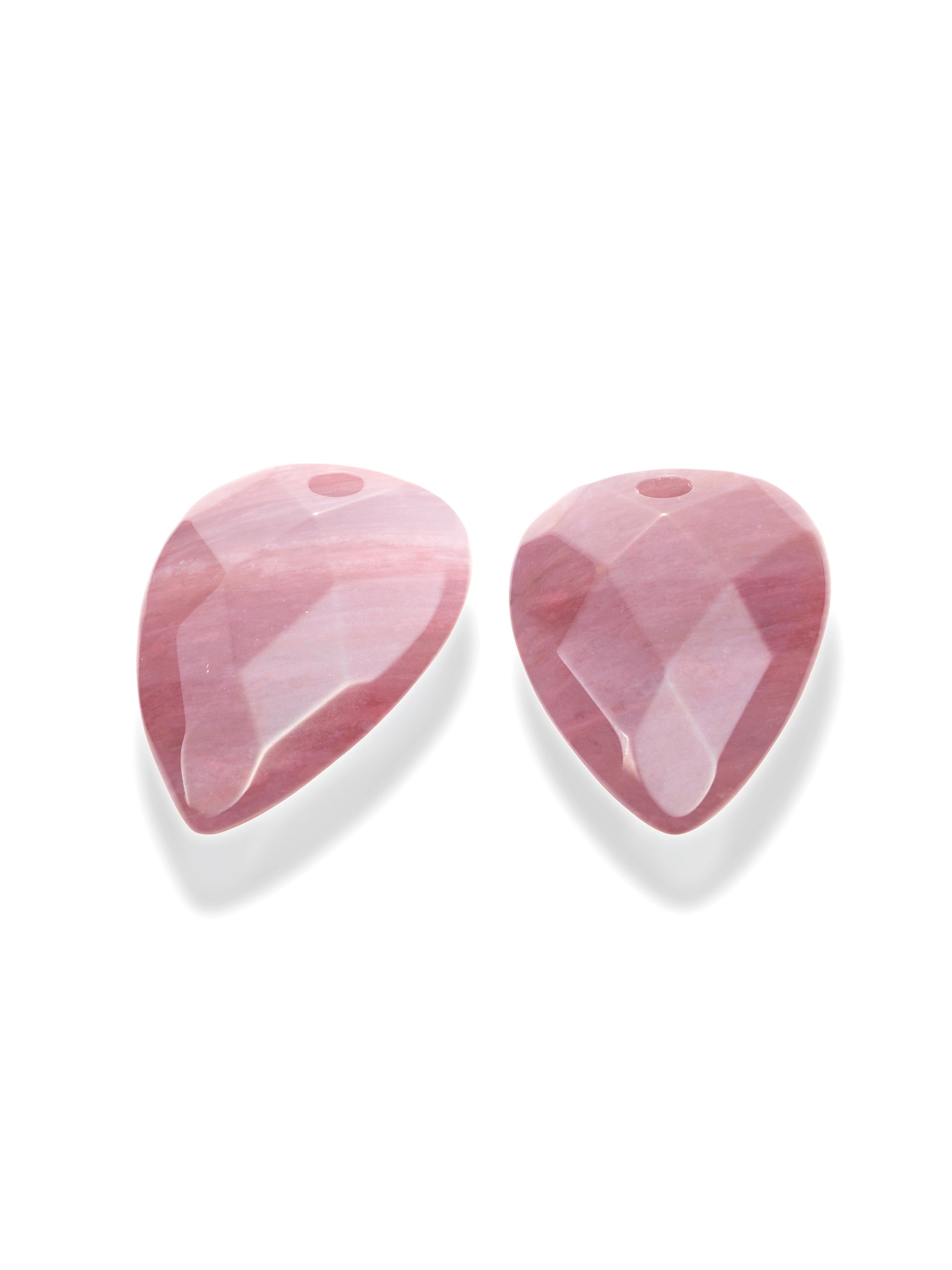 Oorbel Edelstenen Blossom Facet Pink Rhodonite