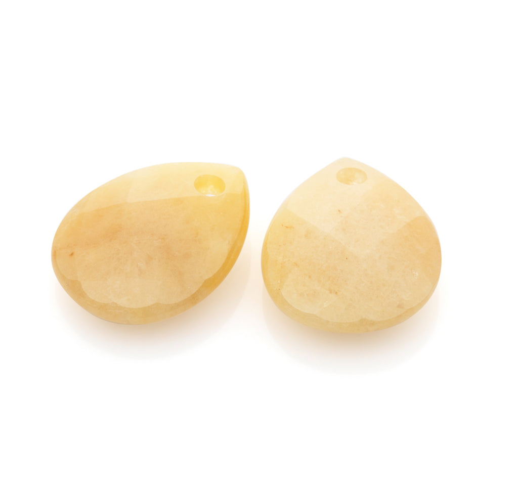 Oorbel Edelstenen Afterglow Yellow Jade