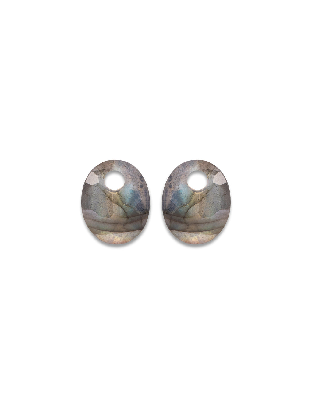 Oorbel Edelstenen Small Oval Labradorite