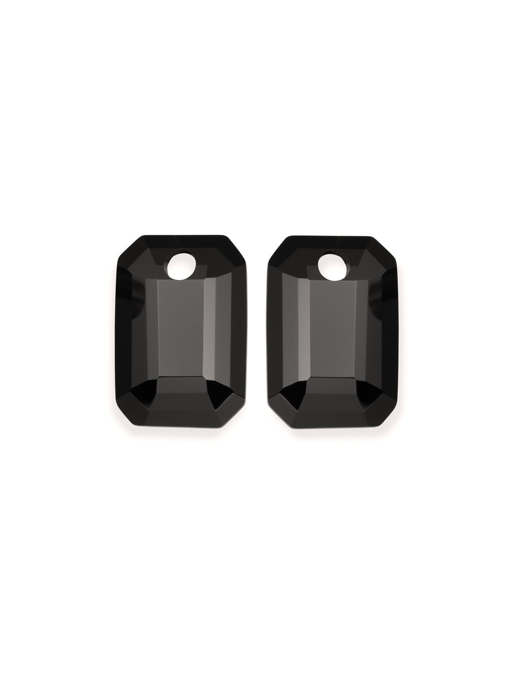 Oorbel Edelstenen Baguette Onyx