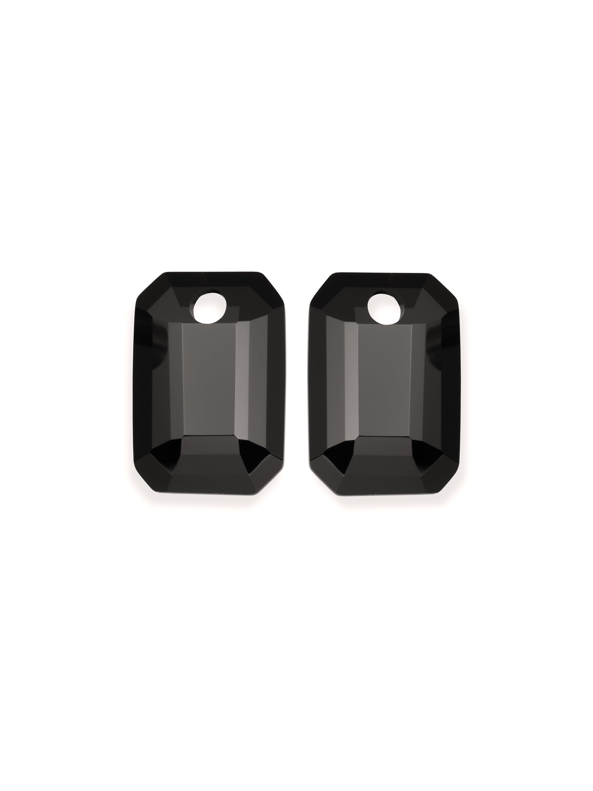 Oorbel Edelstenen Baguette Onyx