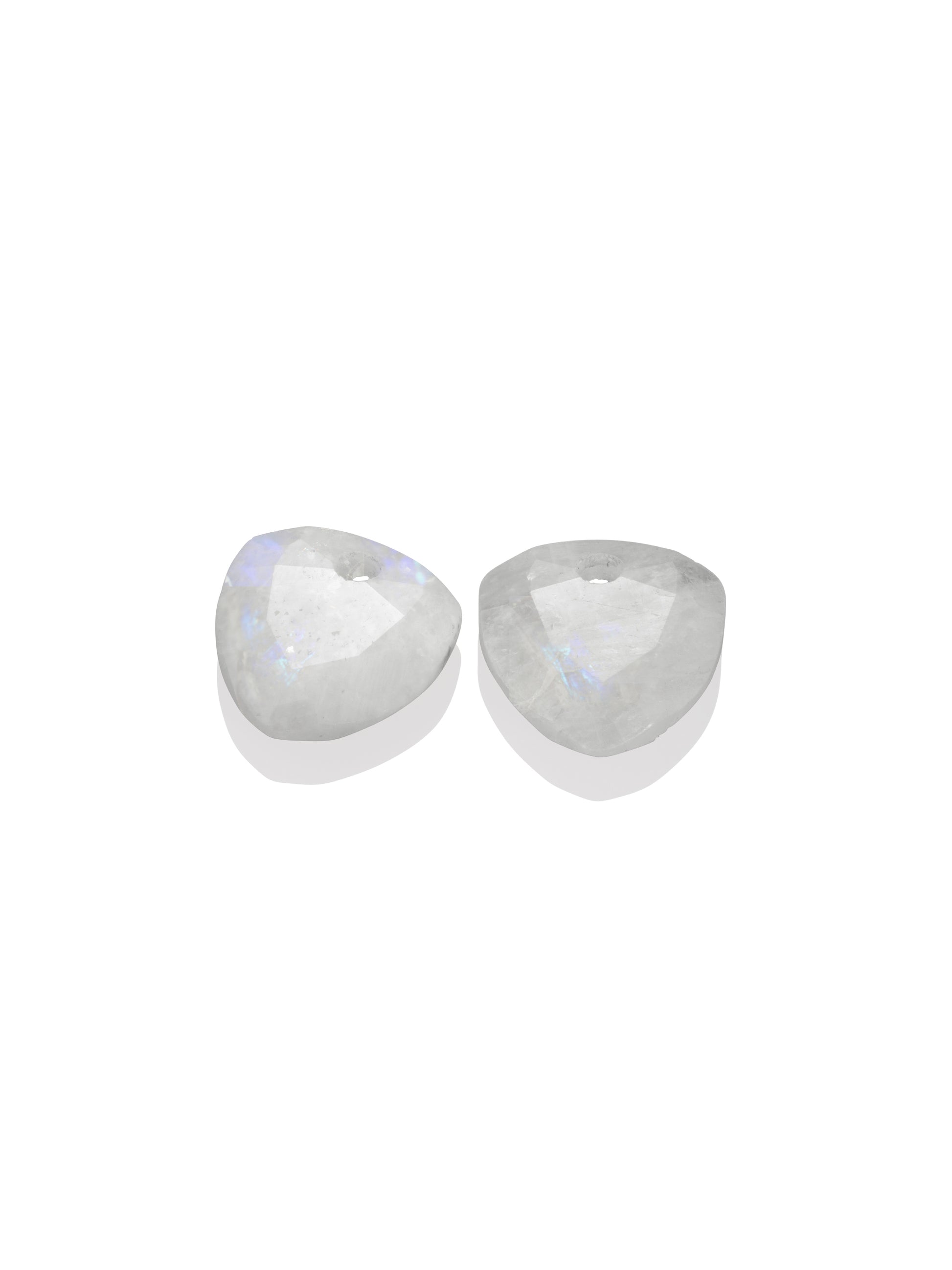 Oorbel Edelstenen Trillion Cut Moonstone