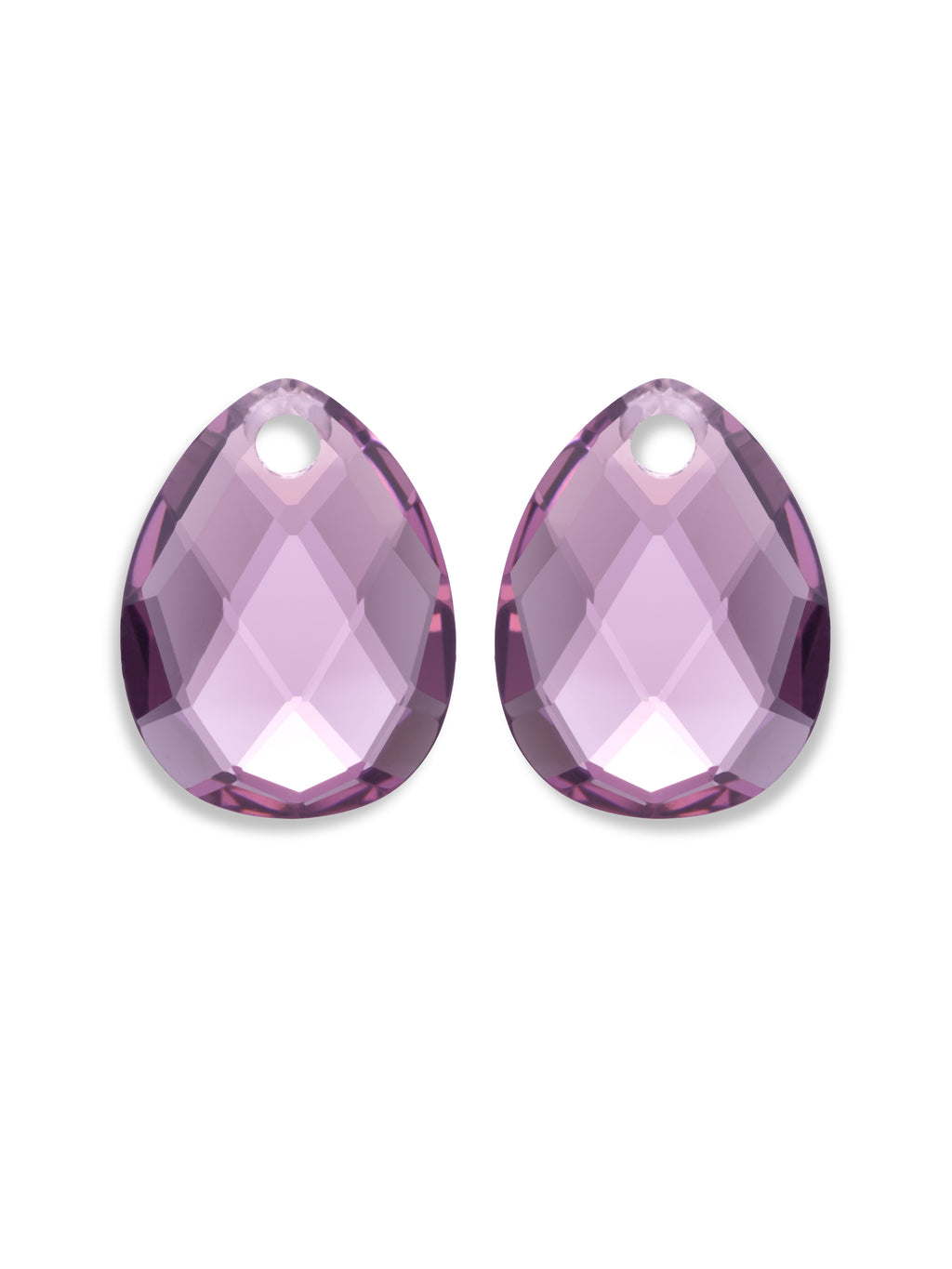 Oorbel Edelstenen Afterglow Aubergine Quartz