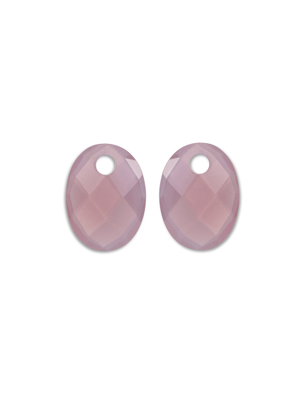 Oorbel Edelstenen Medium Oval Pink Opalite
