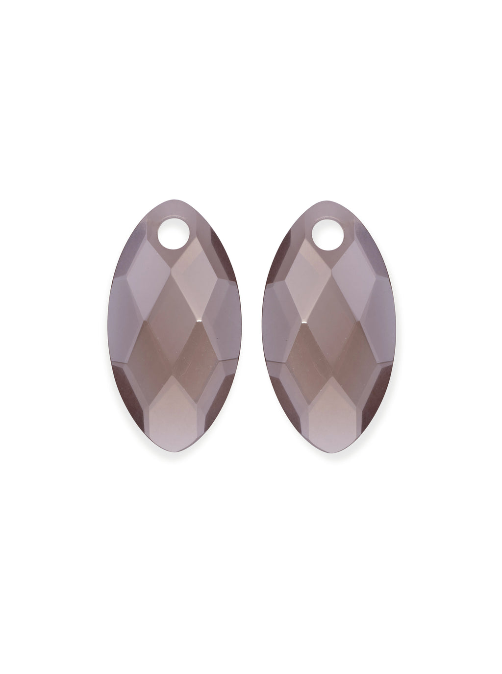 Oorbel Edelstenen Leaf Smoky Quartz