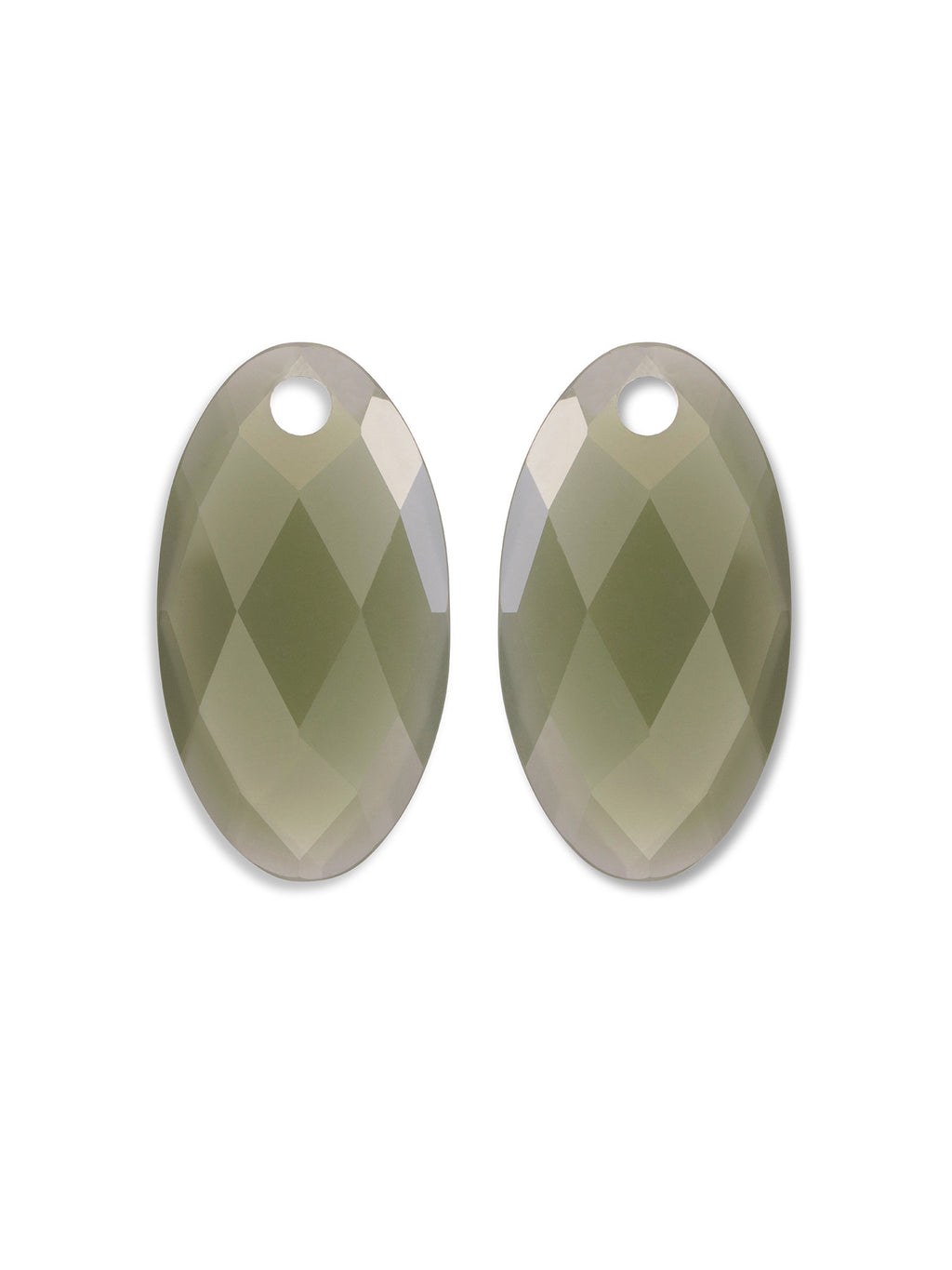 Oorbel Edelstenen Large Leaf Lime Jade