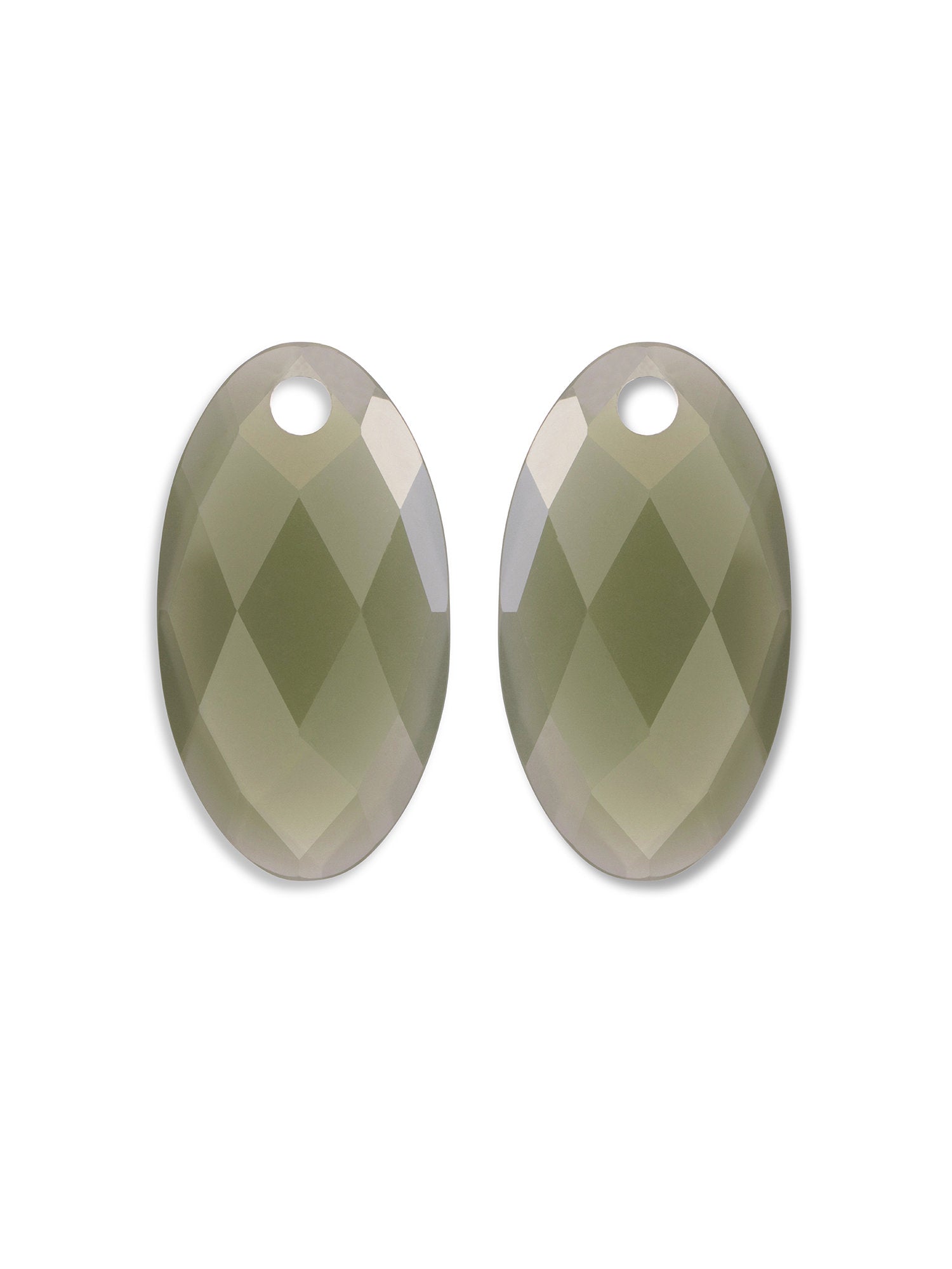 Oorbel Edelstenen Large Leaf Lime Jade