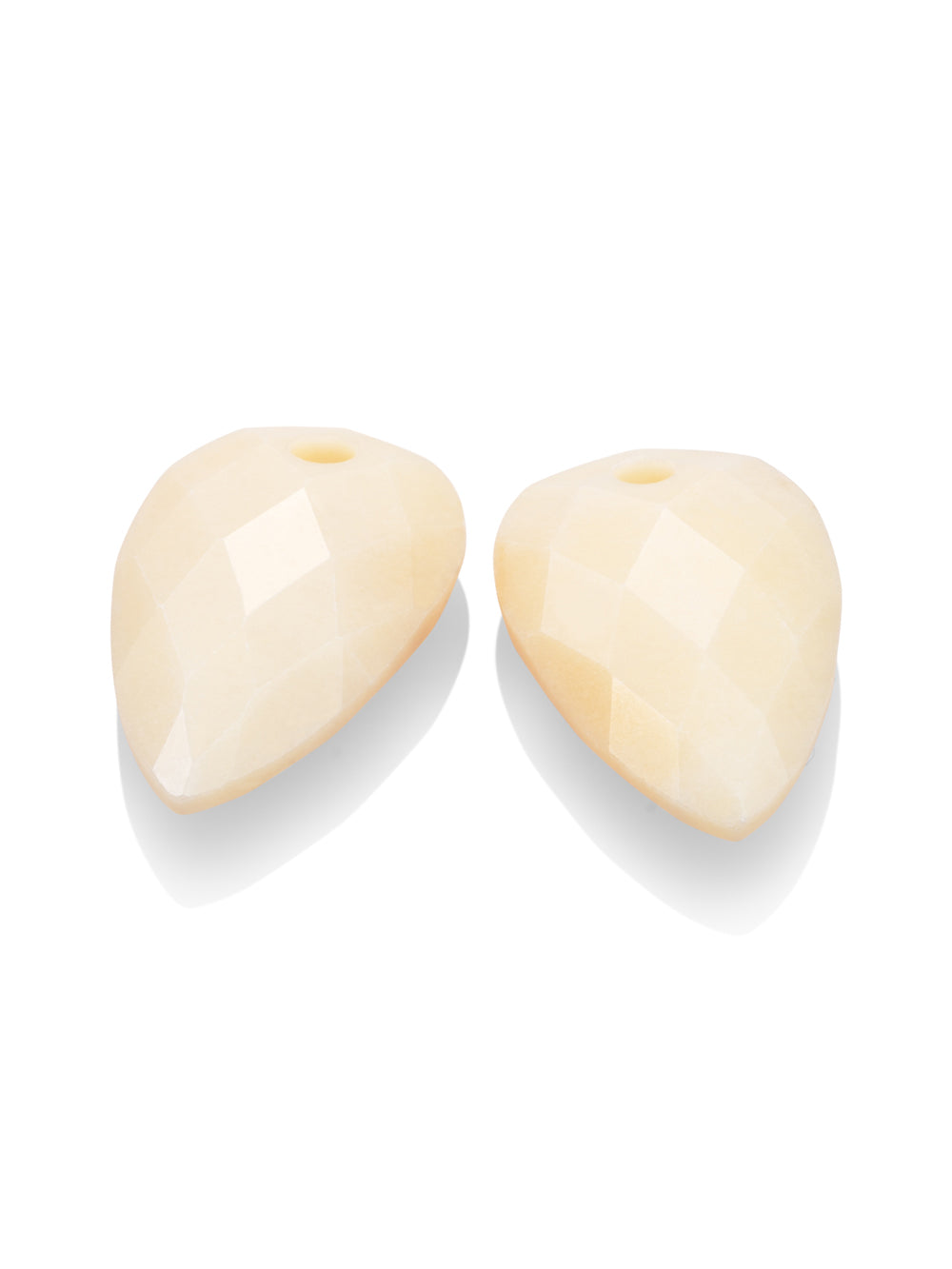 Oorbel Edelstenen Blossom Facet Beige Agate