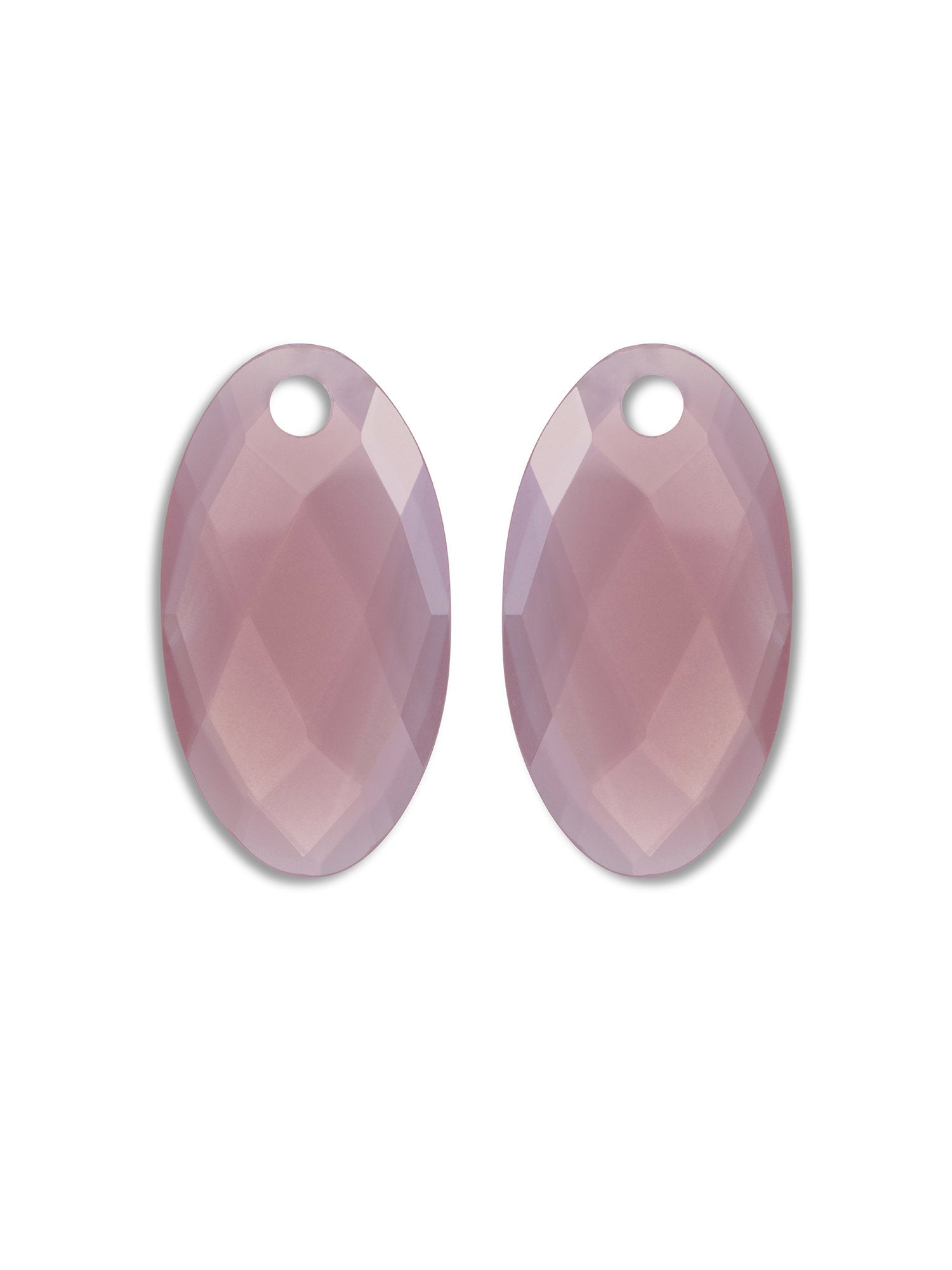 Oorbel Edelstenen Large Leaf Pink Opalite
