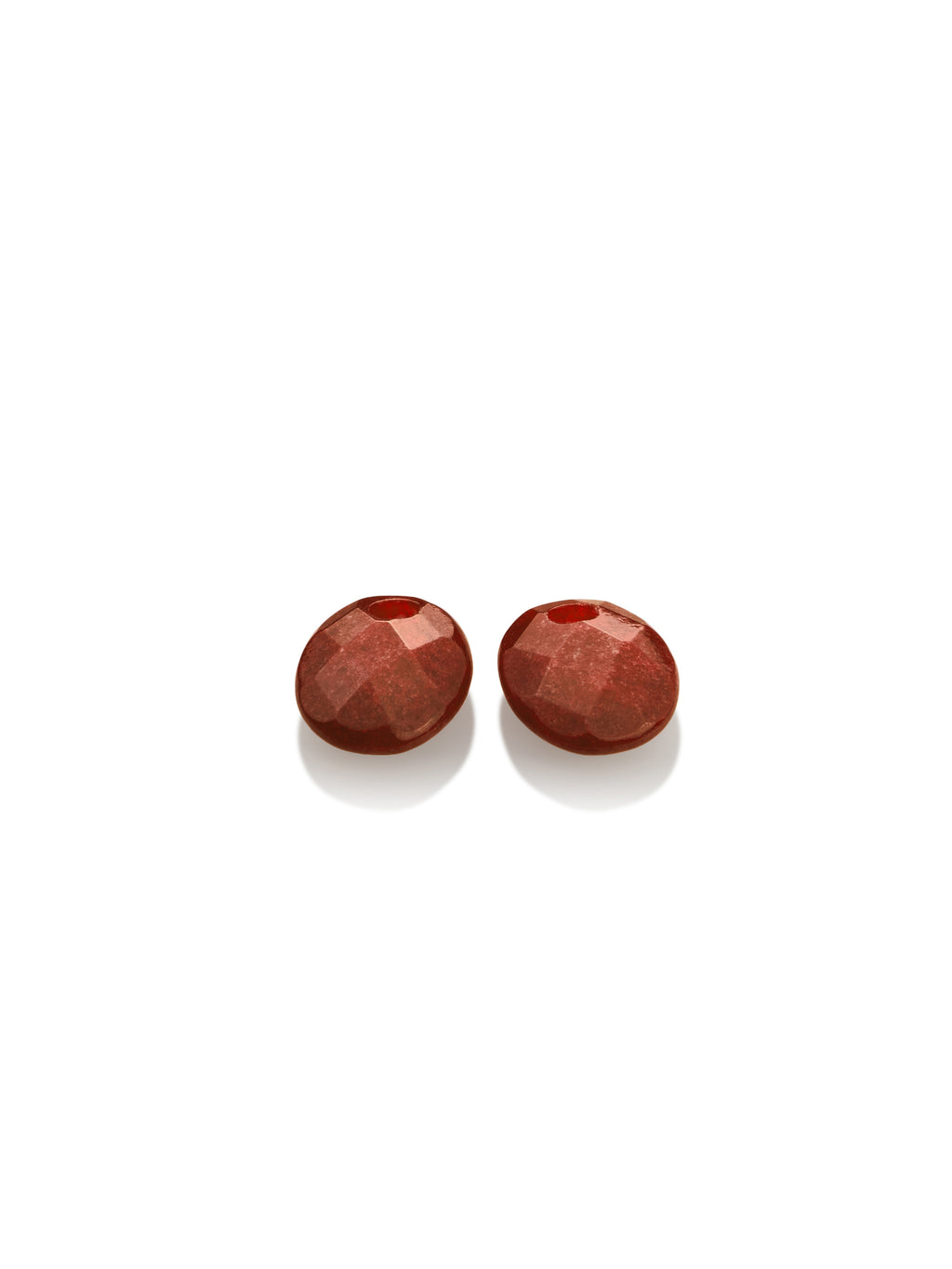 Oorbel Edelstenen Small Oval Red Coral
