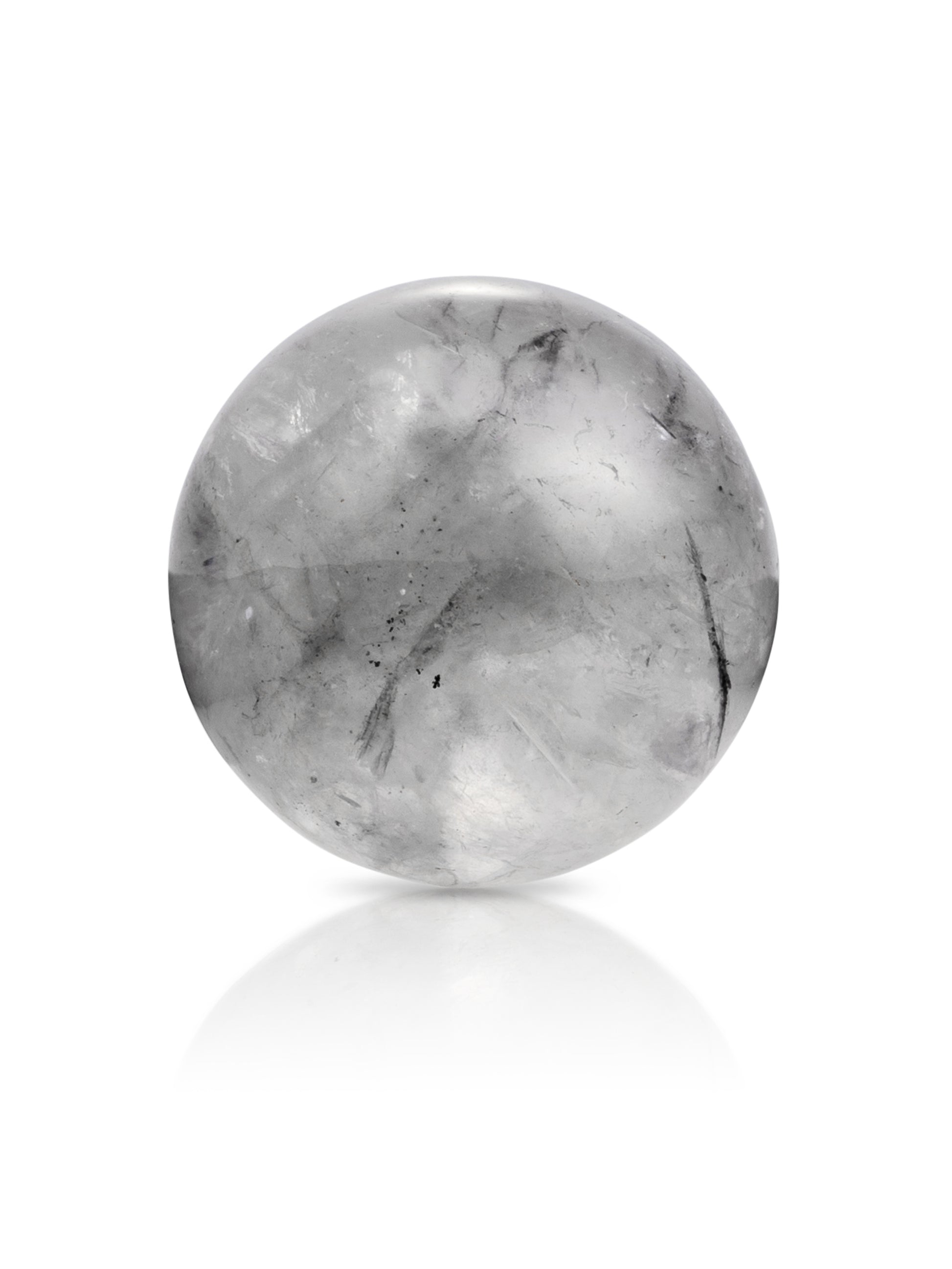 Gemstone - Black Rutilated Quartz - Polished 20mm - Gemstone - Black Rutilated Quartz - Polished 20mm