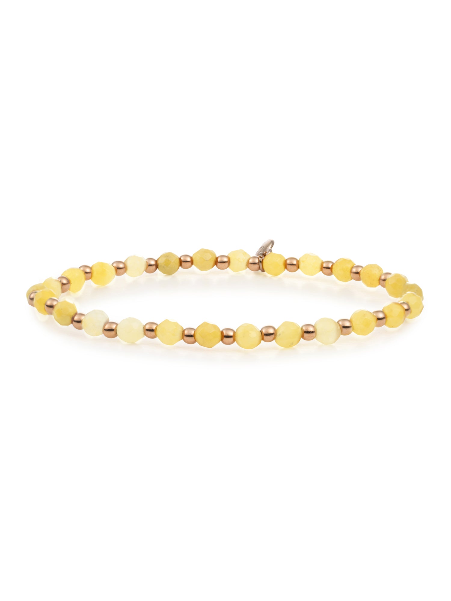 Interstellar Armband Yellow Jade Rose Gold - Interstellar Armband Yellow Jade Rose Gold