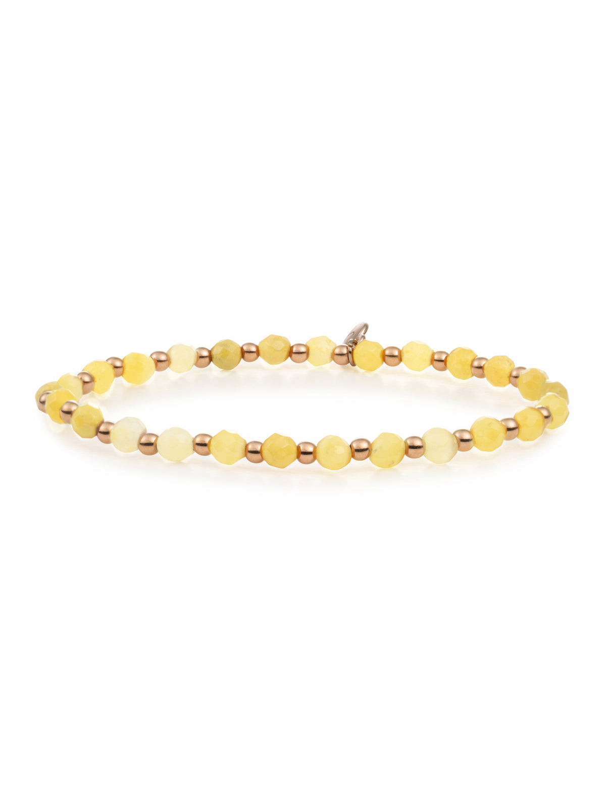 Interstellar Armband Yellow Jade Rose Gold - Interstellar Armband Yellow Jade Rose Gold