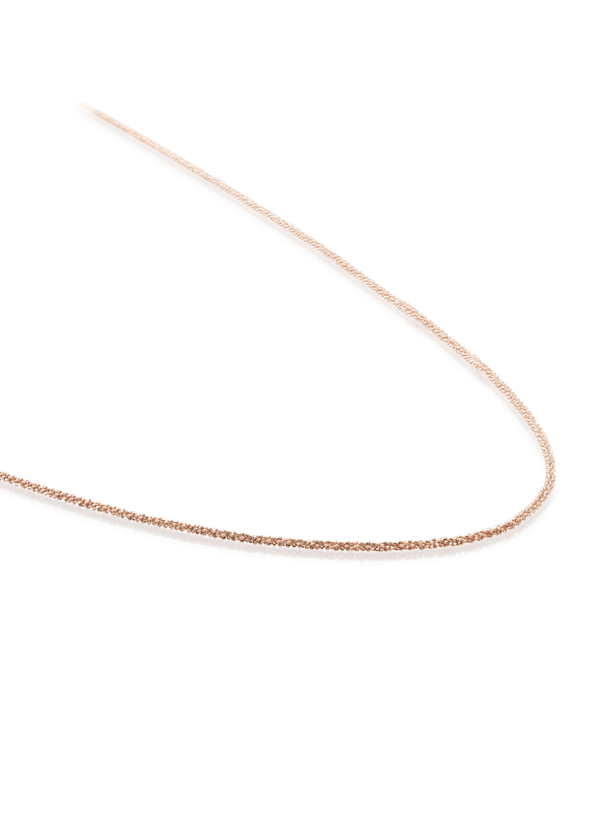 Criss Cross Chain Ketting 60cm Rose Gold - Criss Cross Chain Ketting 60cm Rose Gold