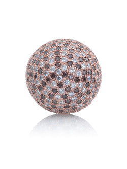 Gemstone - Polaris Rose Gold Brown Flame - 20mm - Gemstone - Polaris Rose Gold Brown Flame - 20mm