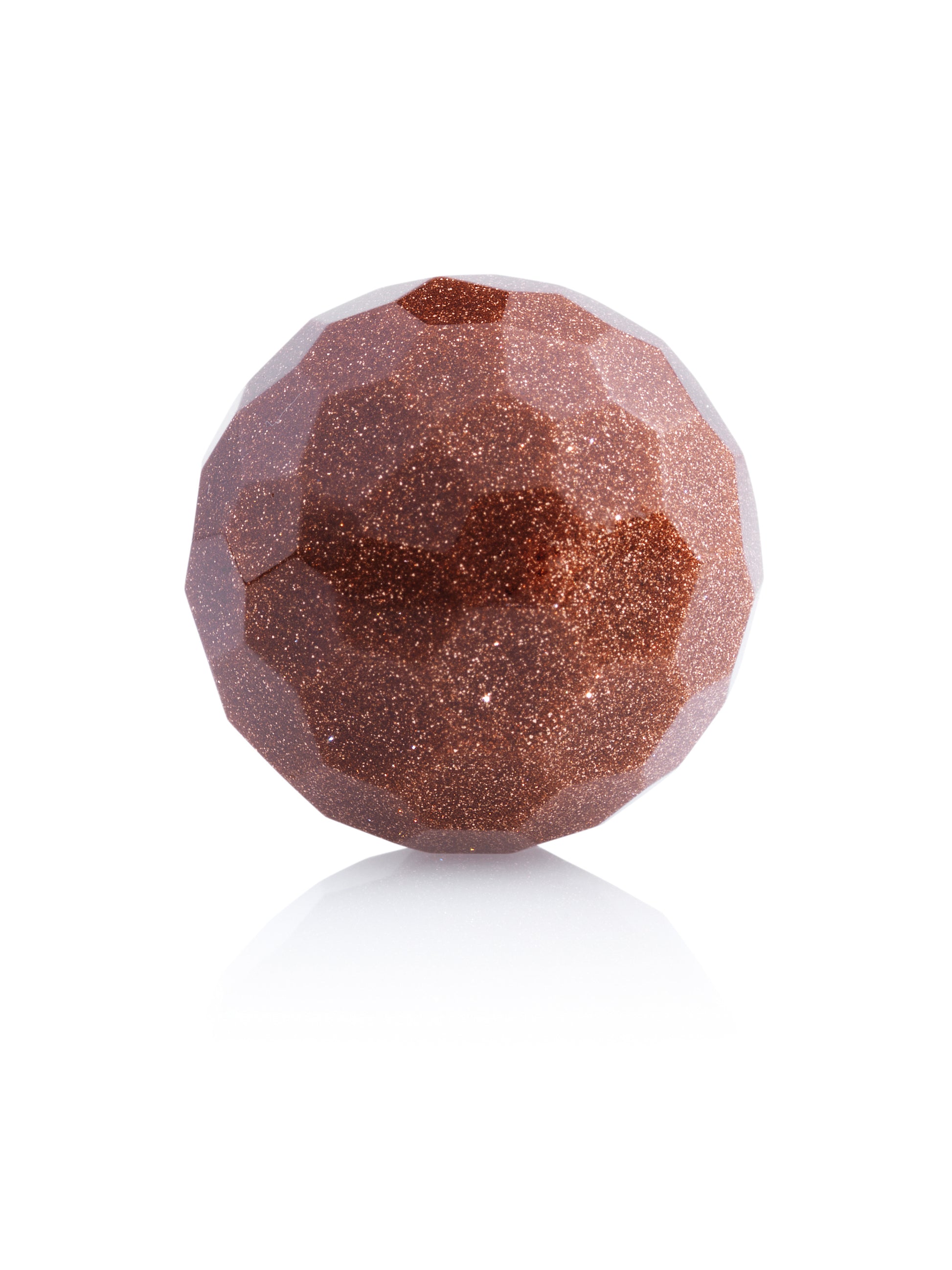 Goldstone Brown - Facet 14mm - Goldstone Brown - Facet 14mm