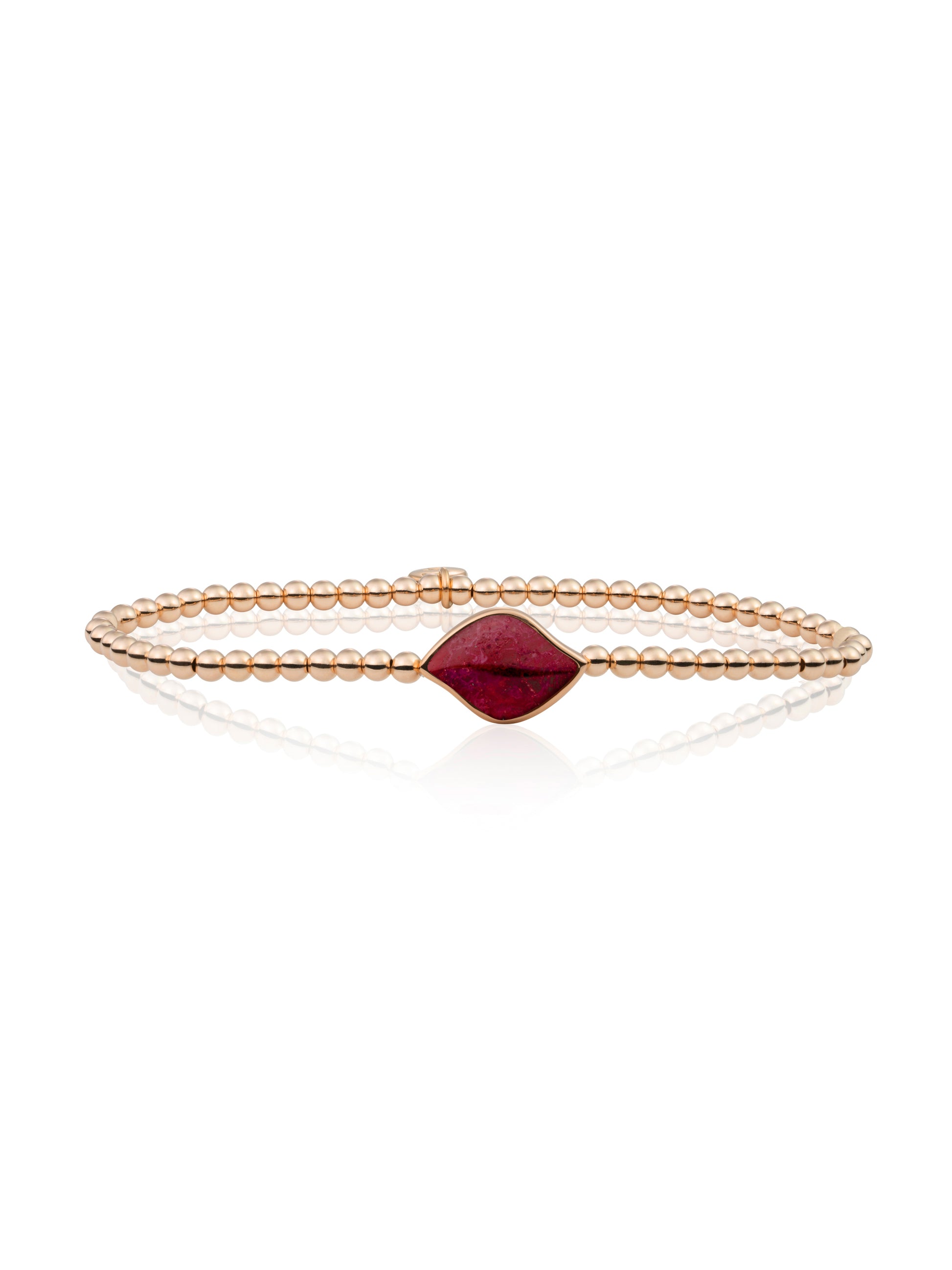 Bracelet | Rose Gold - Red Jade Blossom - Bracelet | Rose Gold - Red Jade Blossom